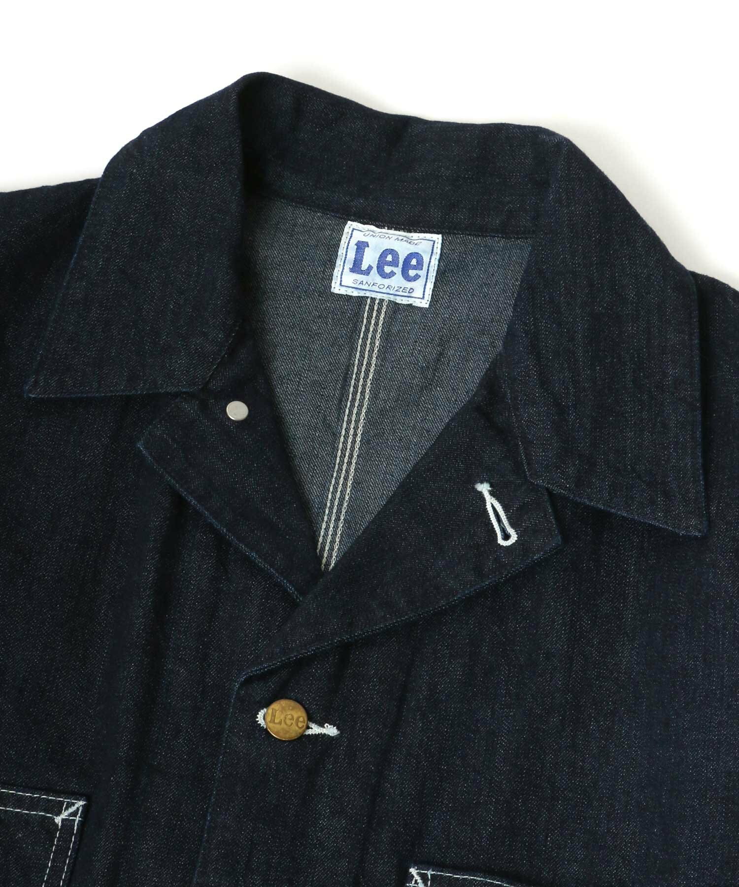 Lee オーバーサイズ カバーオール 綿100 ワークジャケット ロゴ